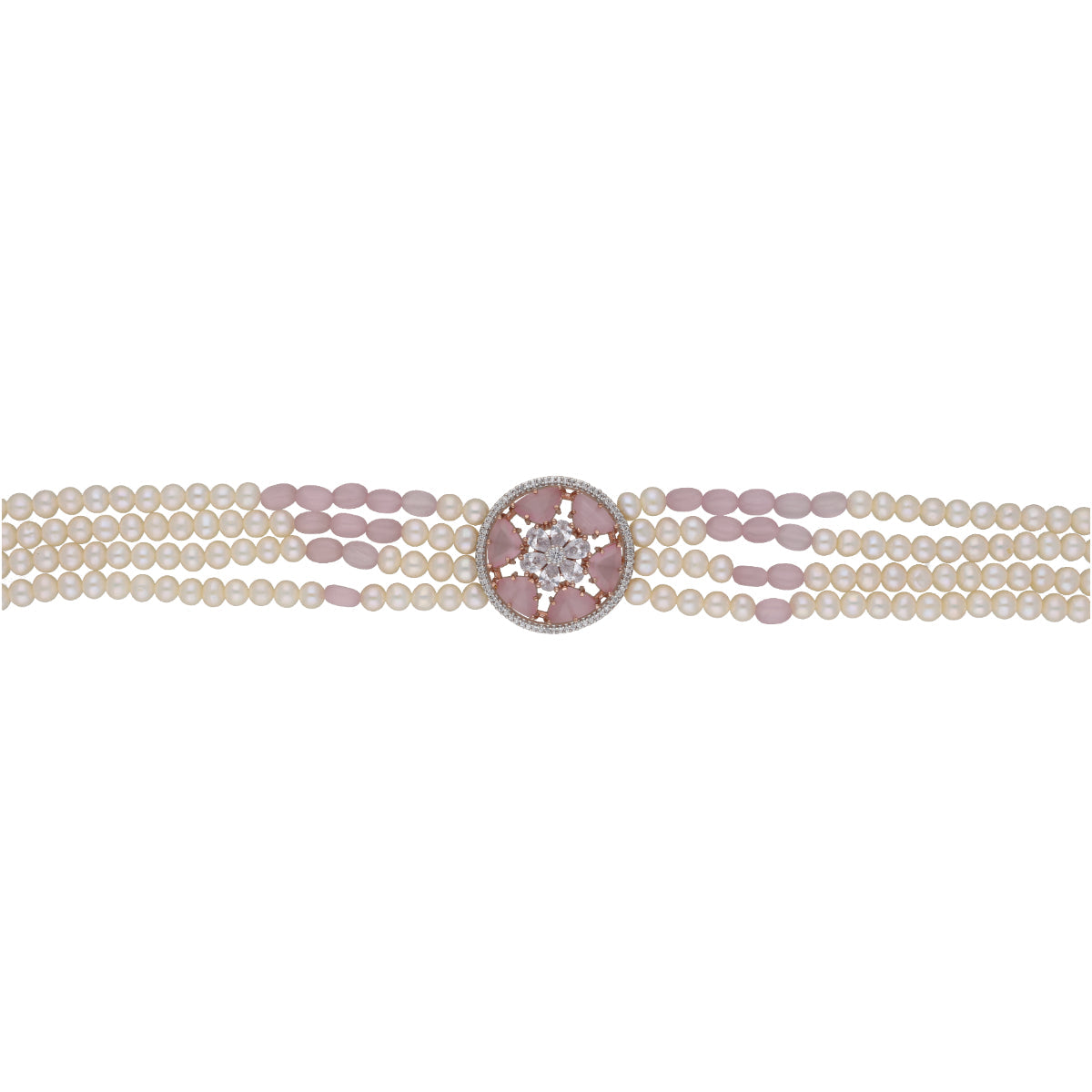 J Pearls Gajara Pearl Choker - Real Pearl Jewelry