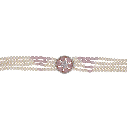 J Pearls Gajara Pearl Choker - Real Pearl Jewelry