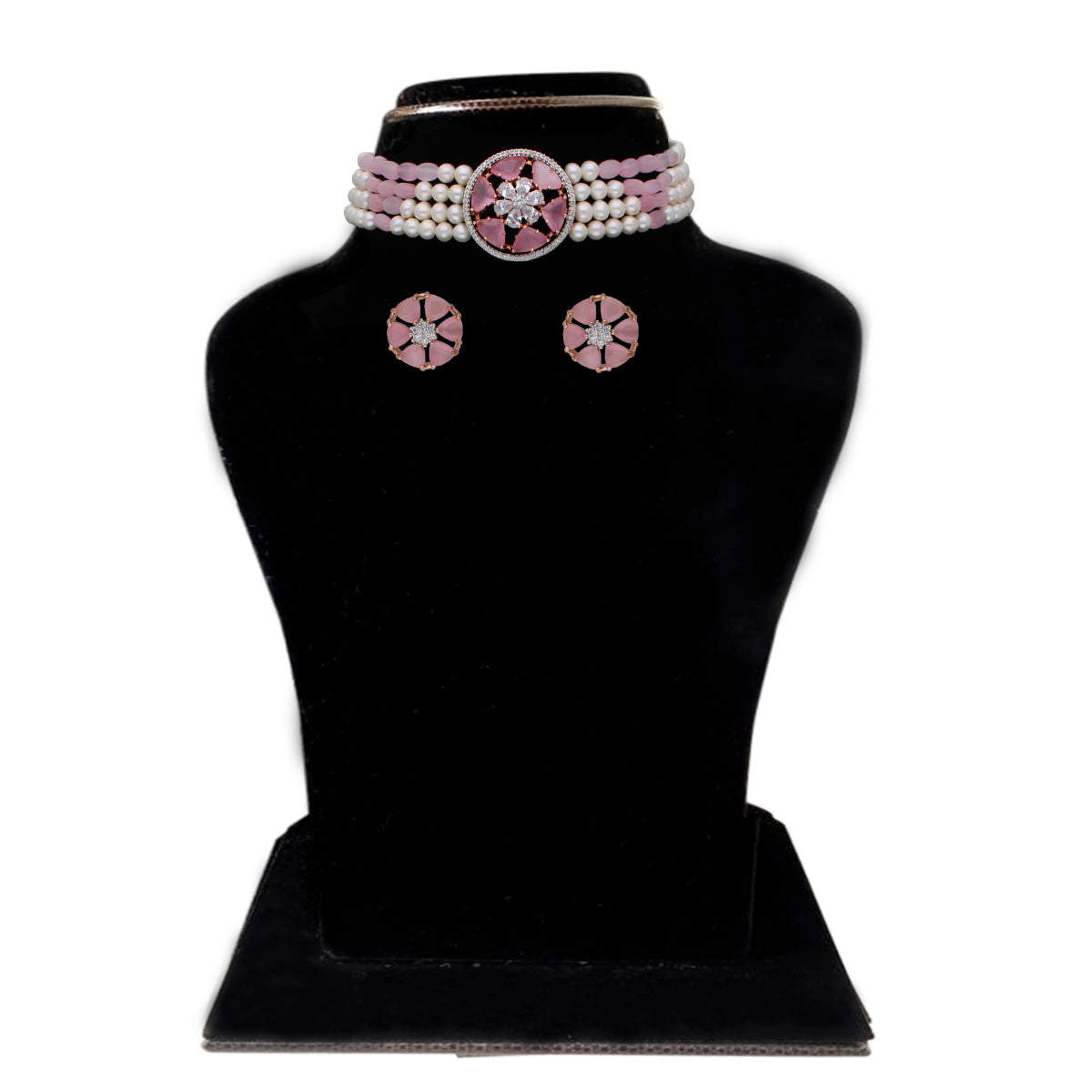 J Pearls Gajara Pearl Choker - Real Pearl Jewelry