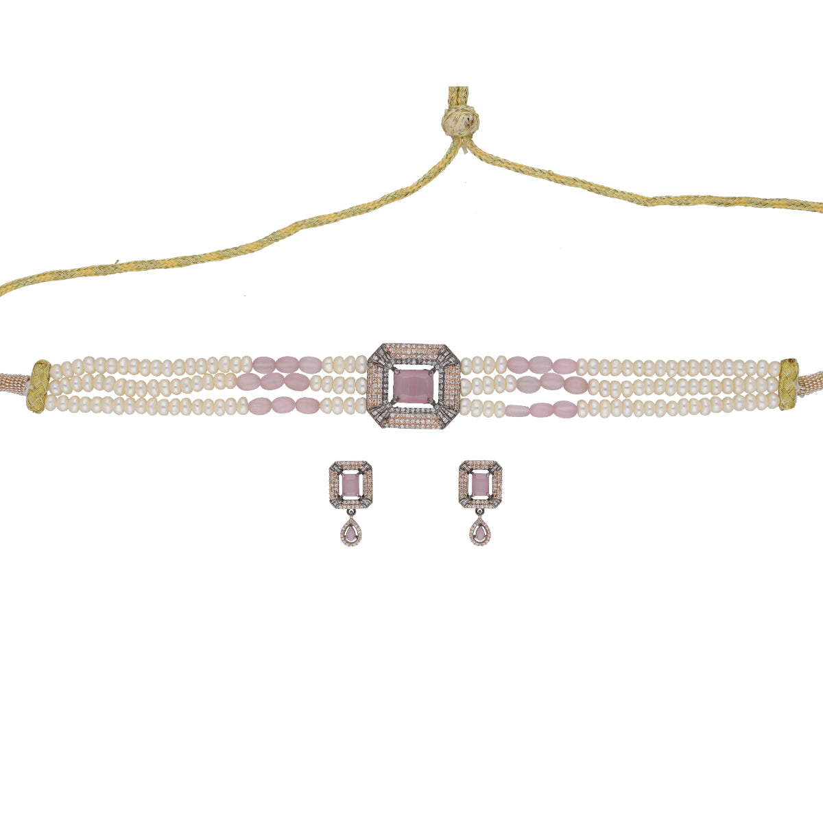 J Pearls Jaagruthi Pearl Choker - Real Pearl Jewelry