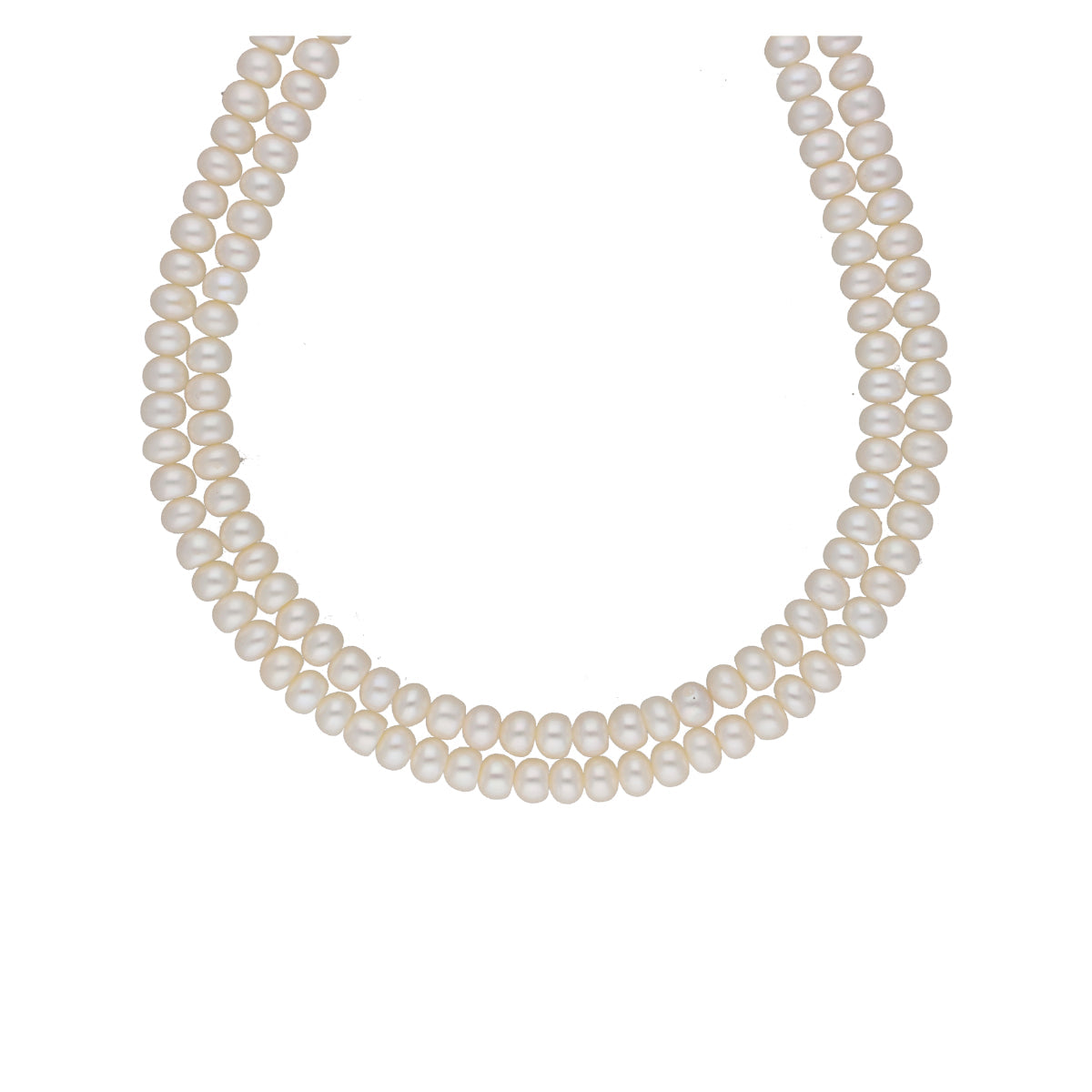 J Pearls Eeshani 2 Lines Pearl Necklaces - Real Pearl Jewelry