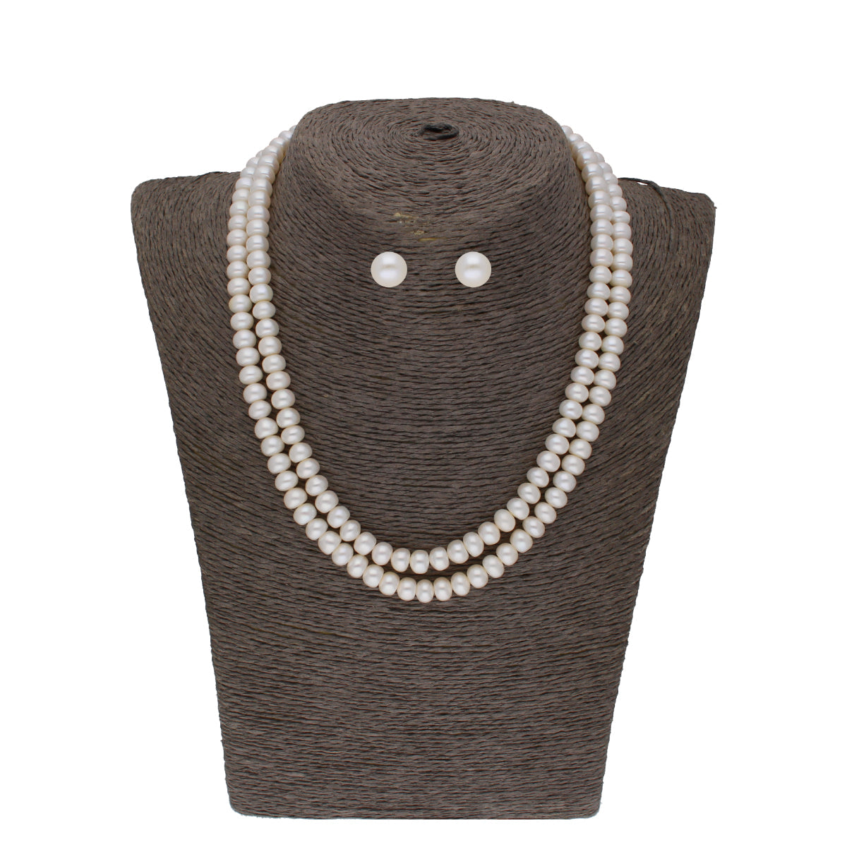 J Pearls Eeshani 2 Lines Pearl Necklaces - Real Pearl Jewelry