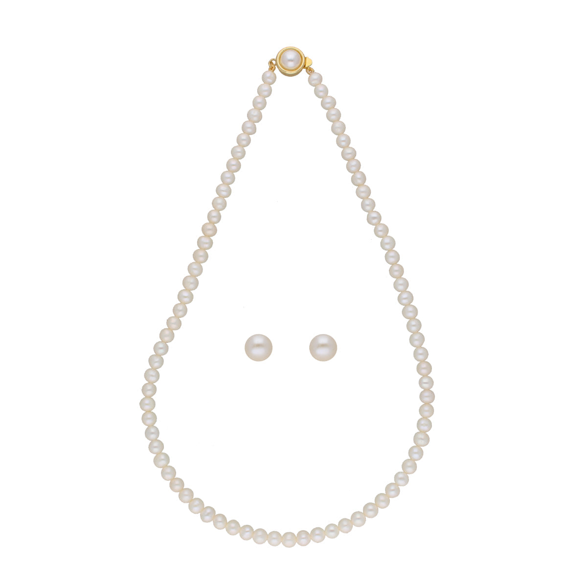 J Pearls Pratyusha 1 Line Pearl Necklaces - Real Pearl Jewelry
