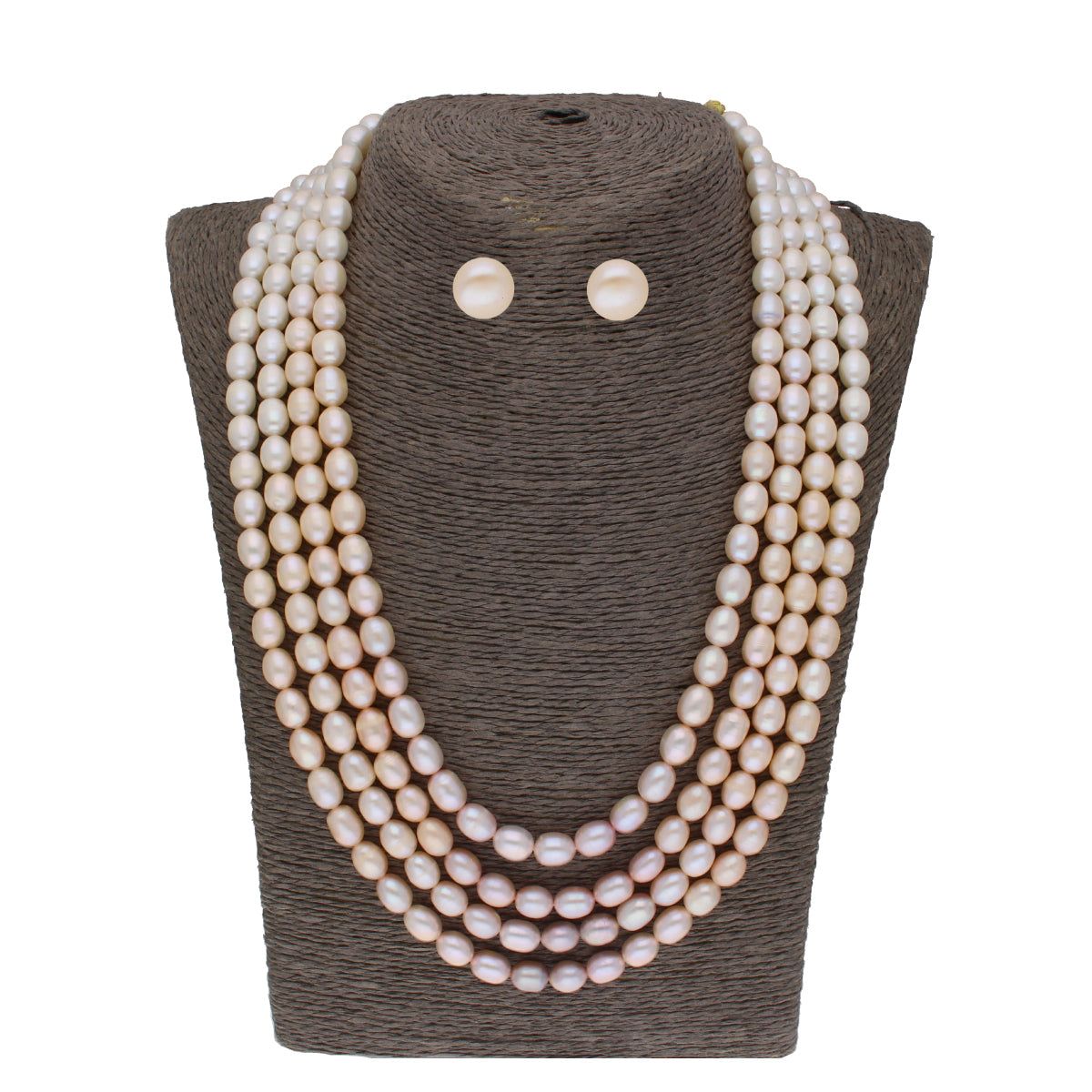 J Pearls Tulsi 4 Lines Pearl Necklaces - Real Pearl Jewelry