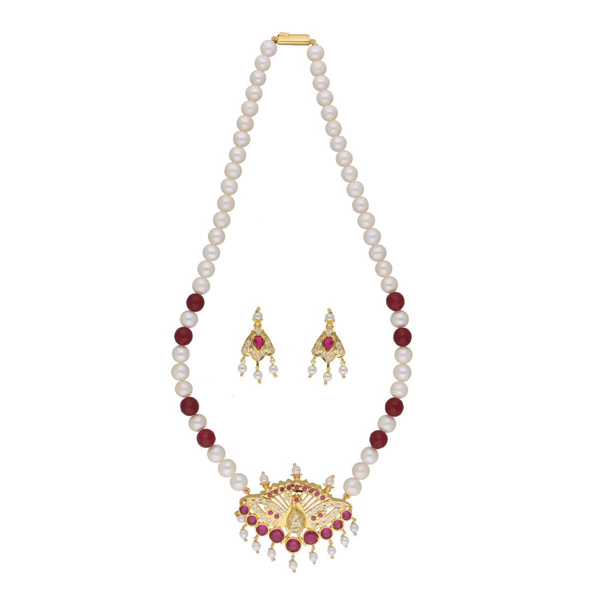 J Pearls Dheyanshi 1 Line Round Pearl Necklaces - Real Pearl Jewelry