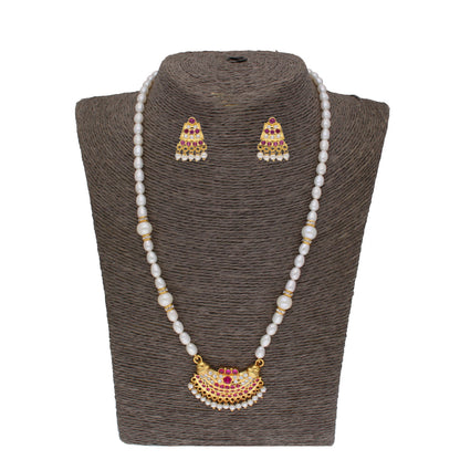 J Pearls Heena 1 Line Round Pearl Necklaces - Real Pearl Jewelry