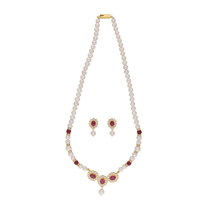 J Pearls Januja 1 Line Round Pearl Necklaces - Real Pearl Jewelry