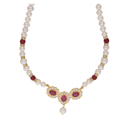 J Pearls Januja 1 Line Round Pearl Necklaces - Real Pearl Jewelry