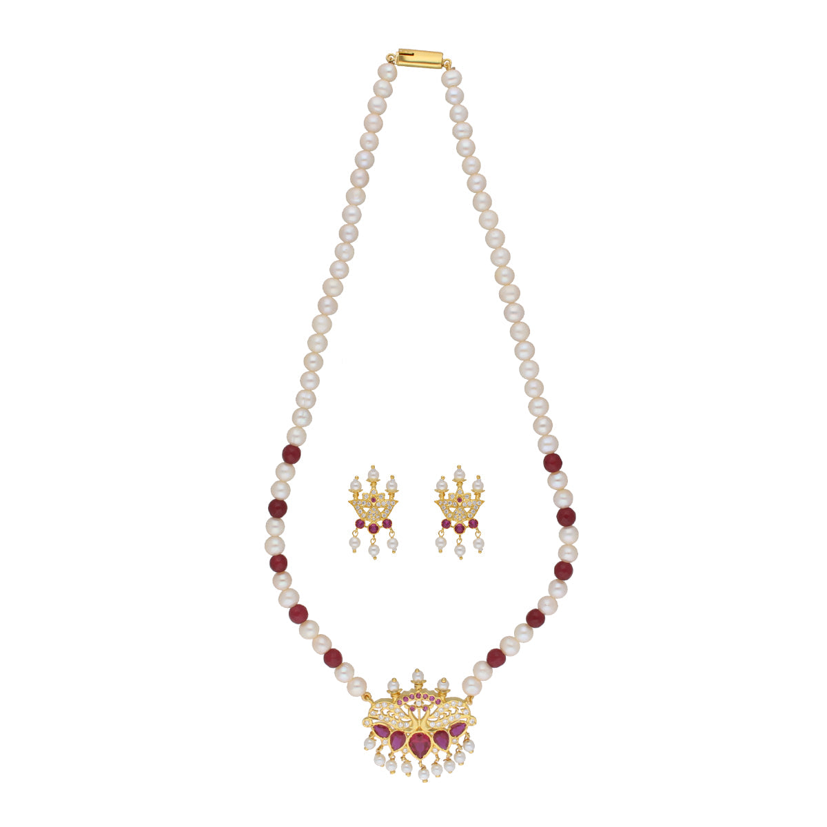 J Pearls Widisha 1 Line Round Pearl Necklaces - Real Pearl Jewelry