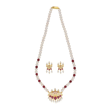 J Pearls Widisha 1 Line Round Pearl Necklaces - Real Pearl Jewelry
