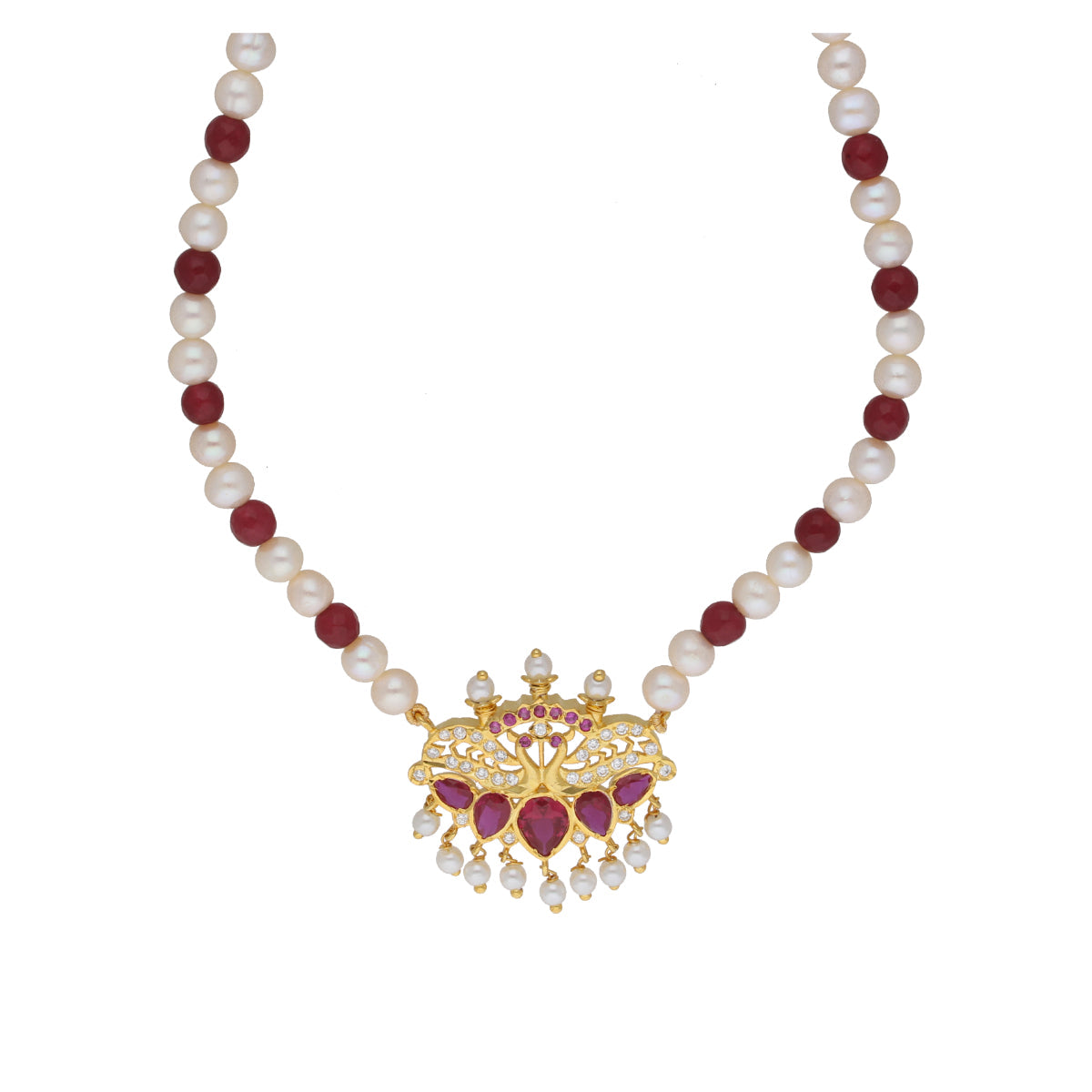J Pearls Widisha 1 Line Round Pearl Necklaces - Real Pearl Jewelry