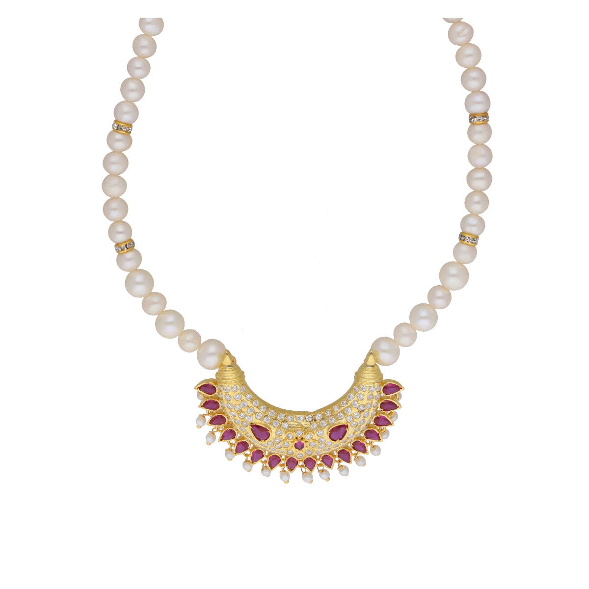J Pearls Ehani 1 Line Oval Pearl Necklaces - Real Pearl Jewelry