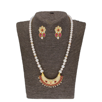 J Pearls Ehani 1 Line Oval Pearl Necklaces - Real Pearl Jewelry