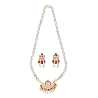 J Pearls Tulsi 1 Line Round Pearl Necklaces - Real Pearl Jewelry