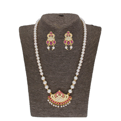 J Pearls Tulsi 1 Line Round Pearl Necklaces - Real Pearl Jewelry