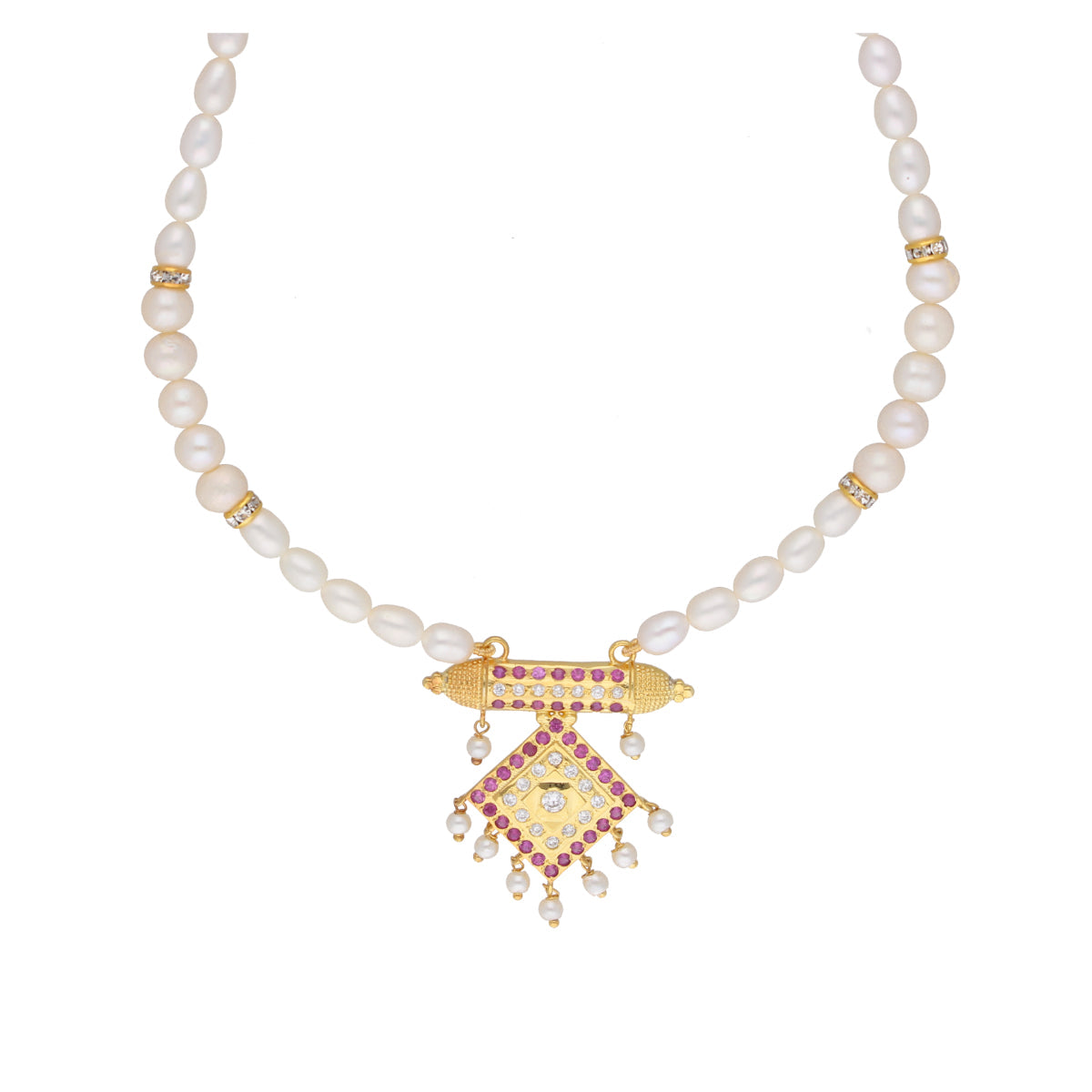J Pearls Yochana 1 Line Round Pearl Necklaces - Real Pearl Jewelry