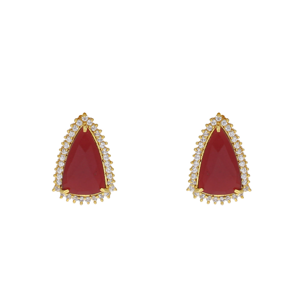 J Pearls Abeedha 1 Line Button Pearl Set - Real Pearl Jewelry