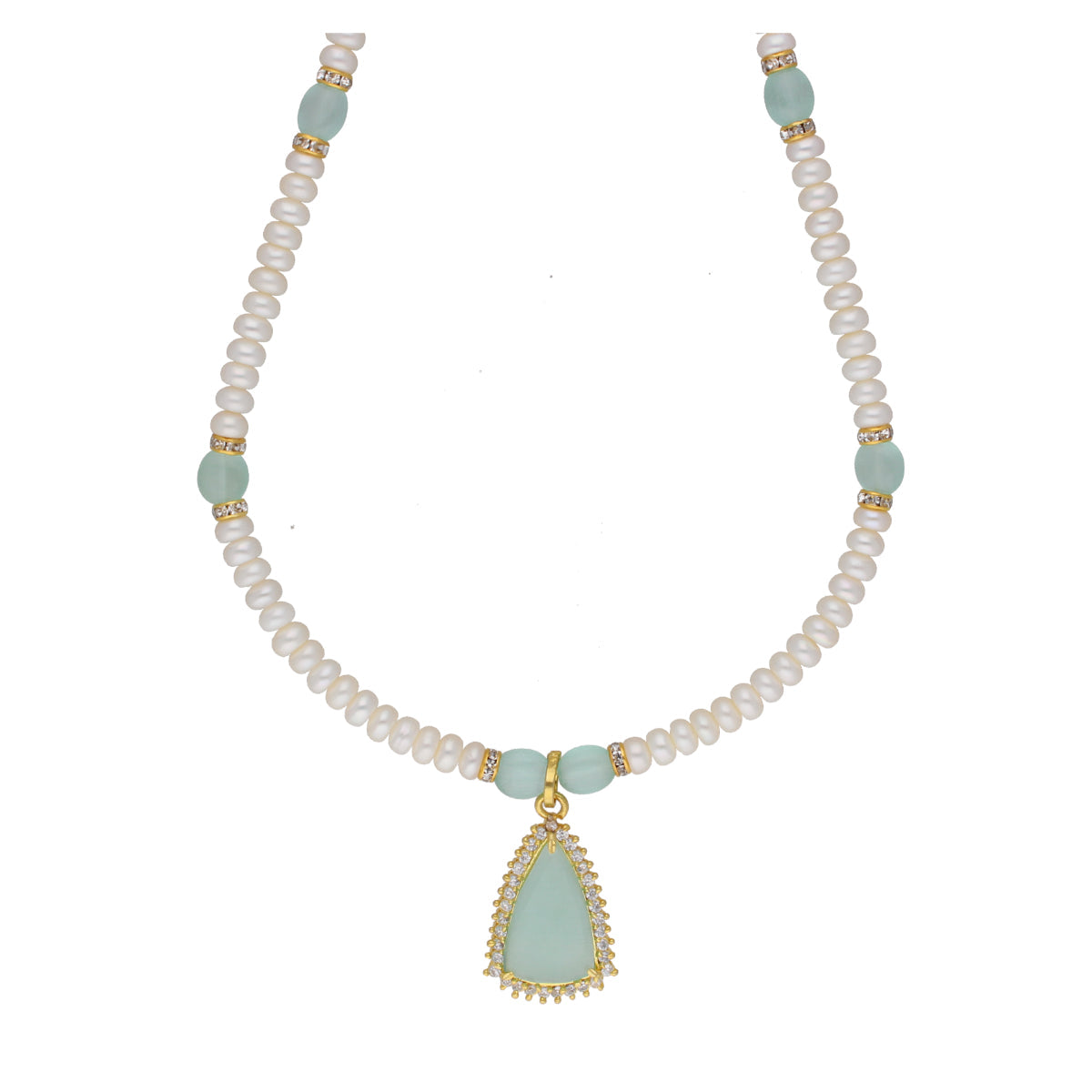 J Pearls Cancala 1 Line Button Pearl Set - Real Pearl Jewelry