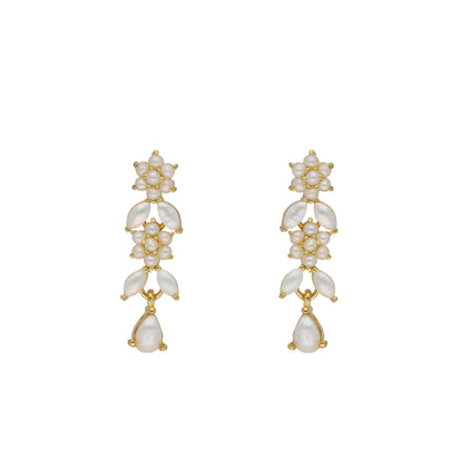 J Pearls Zara 1 Line Necklace Set - Real Pearl Jewelry