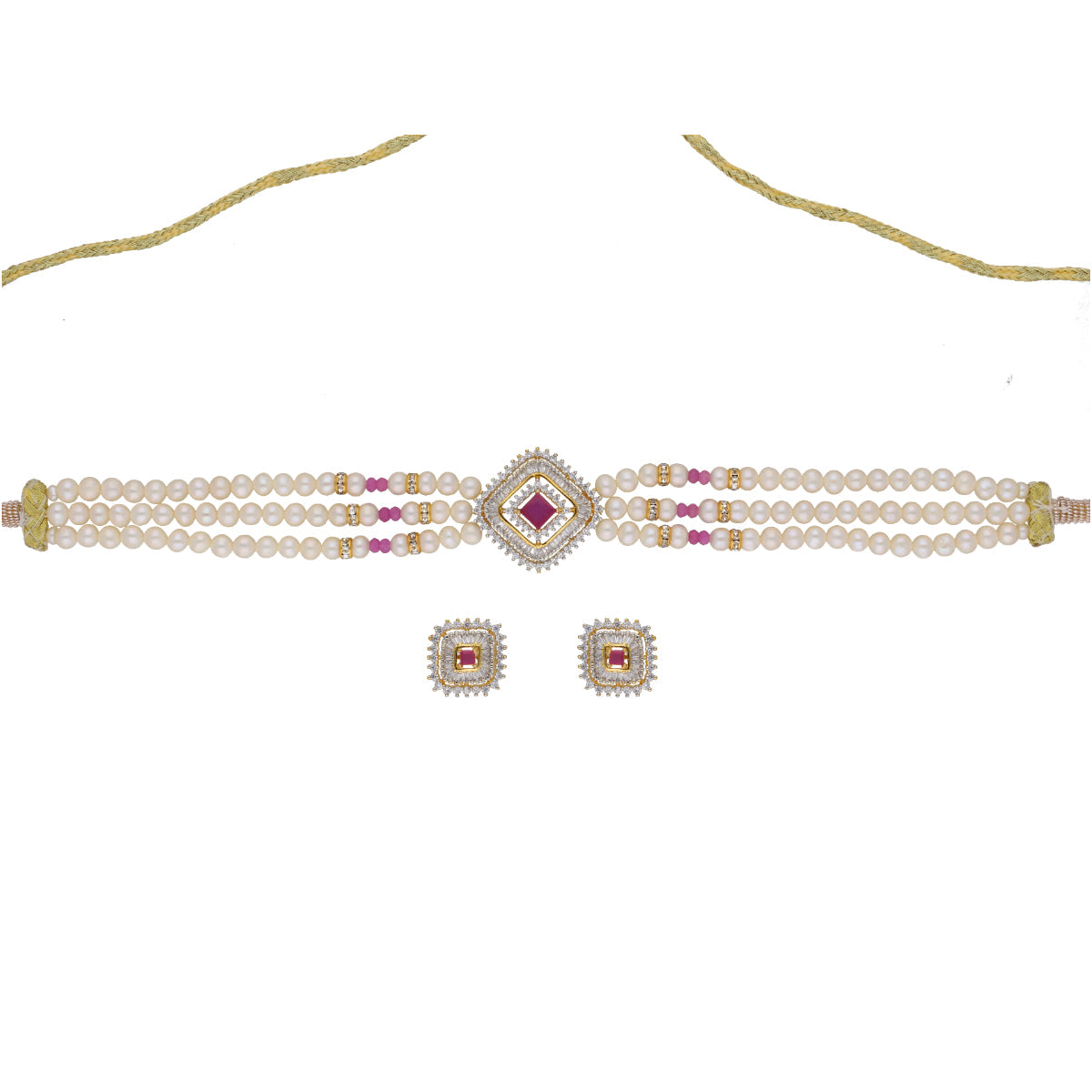 J Pearls Falguni Pearl Choker - Real Pearl Jewelry