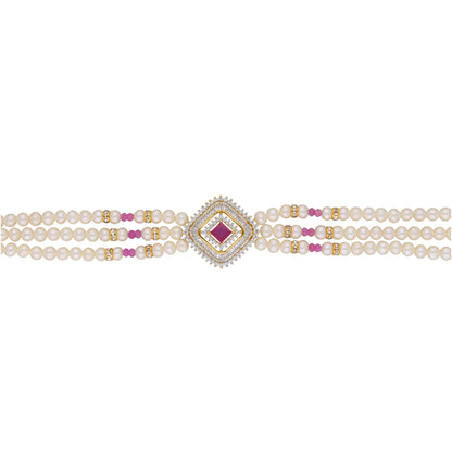 J Pearls Falguni Pearl Choker - Real Pearl Jewelry