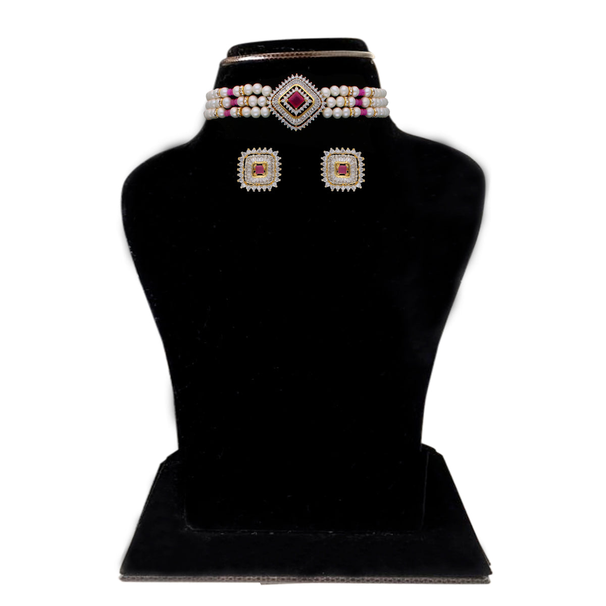 J Pearls Falguni Pearl Choker - Real Pearl Jewelry