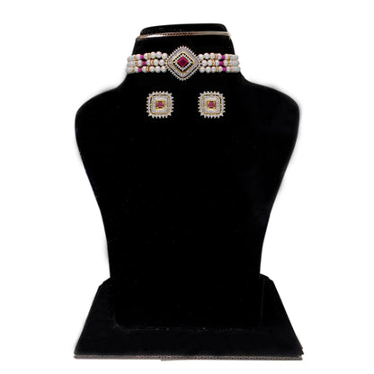 J Pearls Falguni Pearl Choker - Real Pearl Jewelry