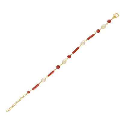 J Pearls The Eldric Charm Pearl Bracelet