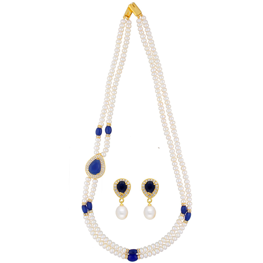J Pearls Celebrated 2 String Necklace Set - Real Pearl Jewelry