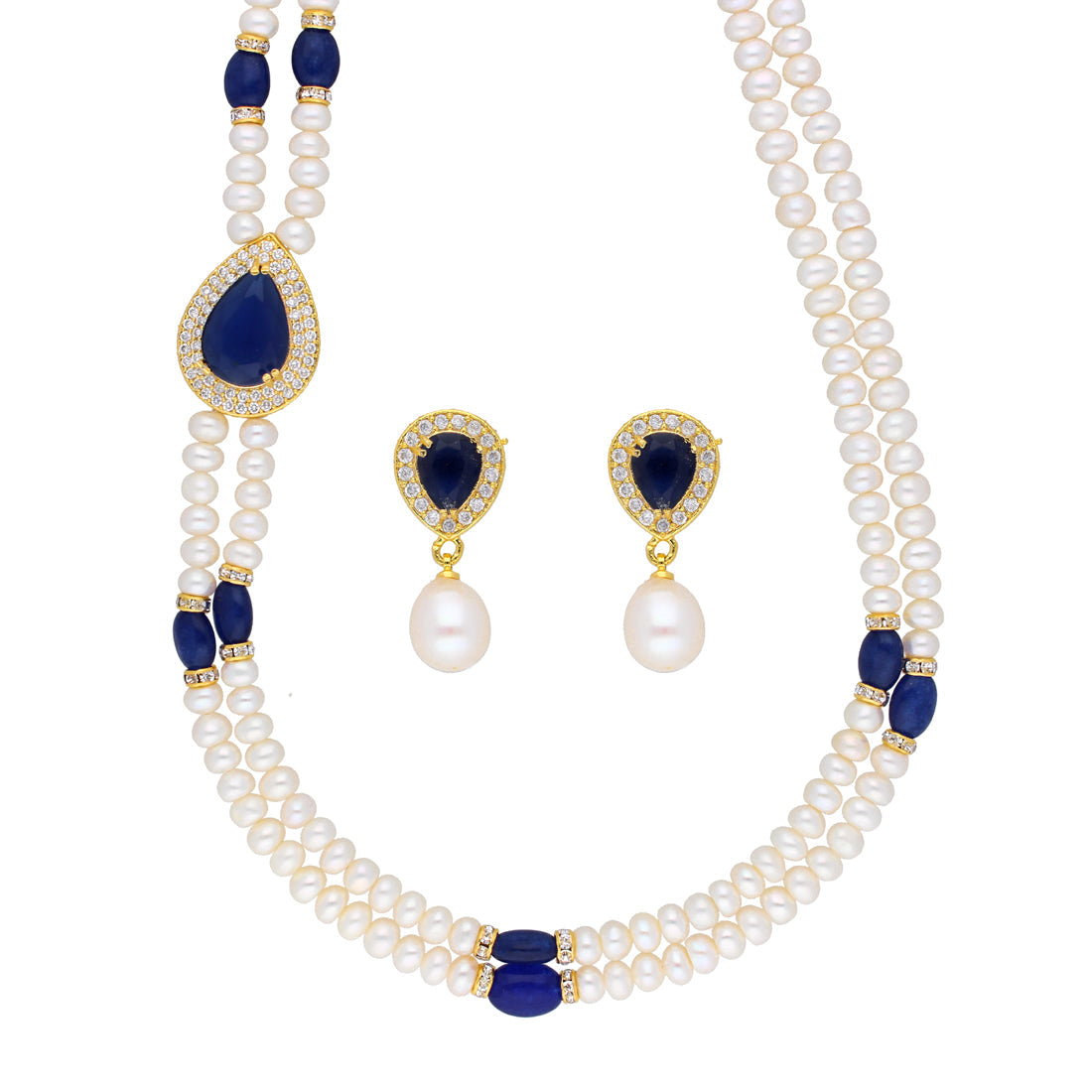 J Pearls Celebrated 2 String Necklace Set - Real Pearl Jewelry