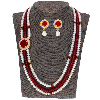 J Pearls Notable 3 String Necklace Set - Real Pearl Jewelry