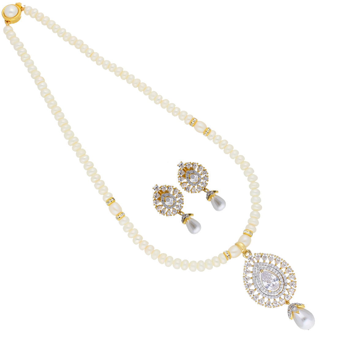 J Pearls Sushita Pearl Pendant Set - Real Pearl Jewelry