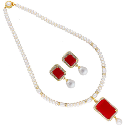 J Pearls Sara Pearl Pendant Set - Real Pearl Jewelry
