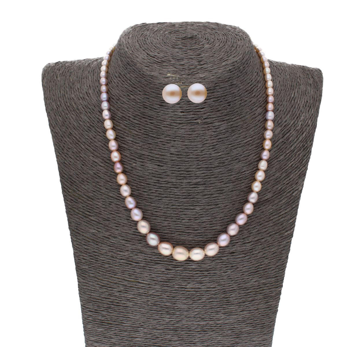 J Pearls Single Line Graded Pearl Set - Real Pearl Jewelry