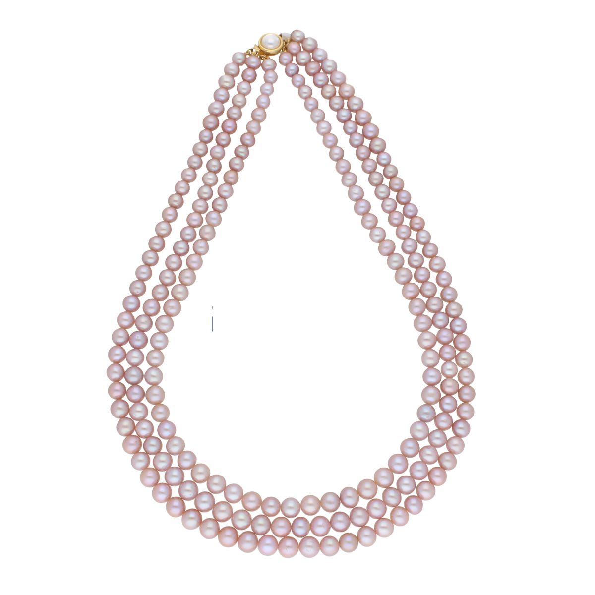 J Pearls 3 Line 8-9Mm Round Pearl Set - Real Pearl Jewelry