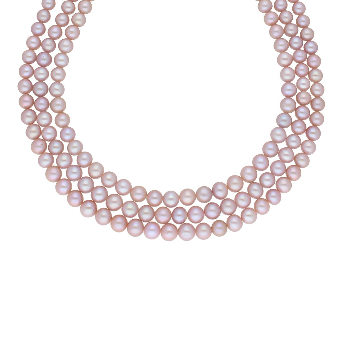 J Pearls 3 Line 8-9Mm Round Pearl Set - Real Pearl Jewelry