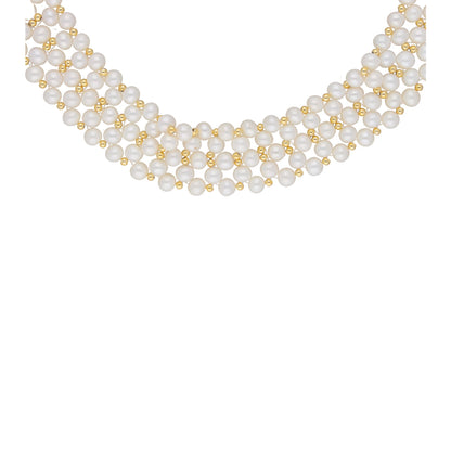J Pearls Daisy Pearl Choker - Real Pearl Jewelry