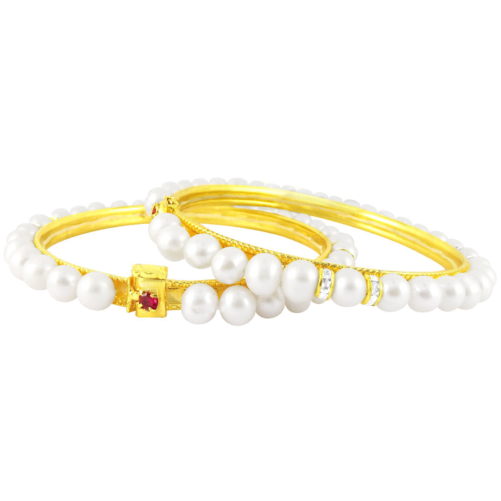 J Pearls Precise Pearl Bangles - Real Pearl Jewelry