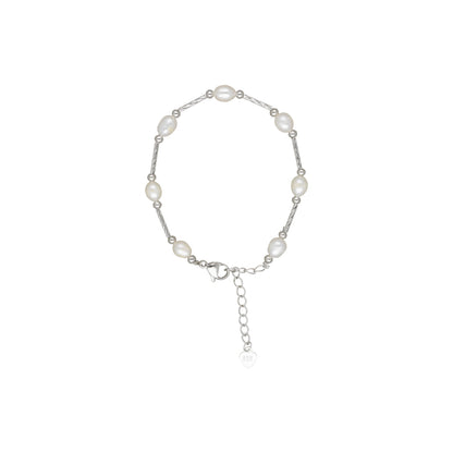 J Pearls Classic White Pearl Bracelet