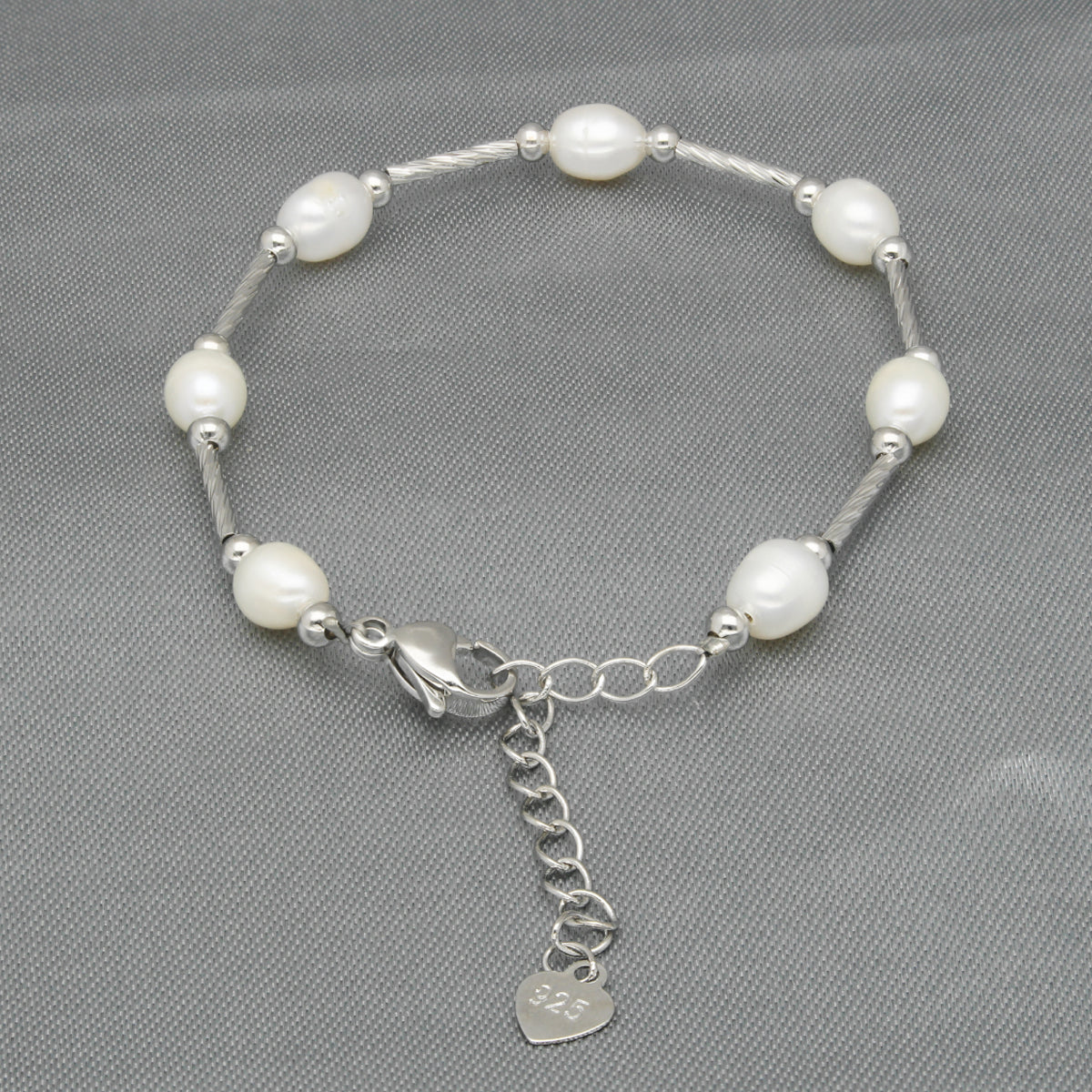 J Pearls Classic White Pearl Bracelet