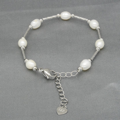 J Pearls Classic White Pearl Bracelet