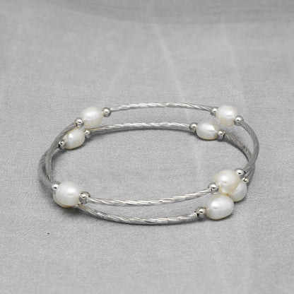 J Pearls Charm Pearl Bracelet