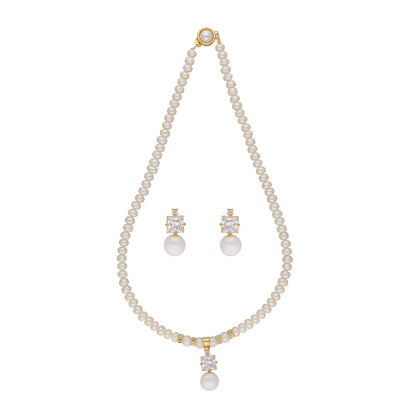 J Pearls Amazing Drop Pearl Set - Real Pearl Jewelry