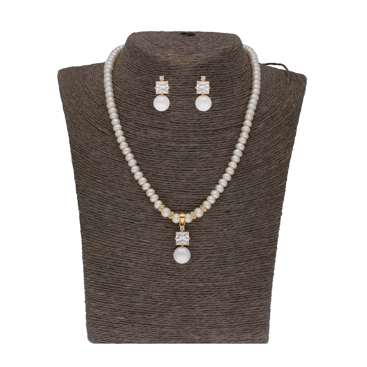 J Pearls Amazing Drop Pearl Set - Real Pearl Jewelry