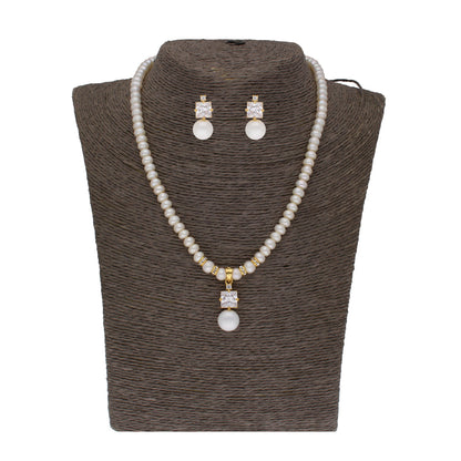 J Pearls Amazing Drop Pearl Set - Real Pearl Jewelry