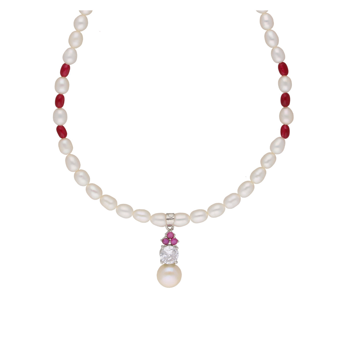 J Pearls Trendy Pearl Pendant Set - Real Pearl Jewelry