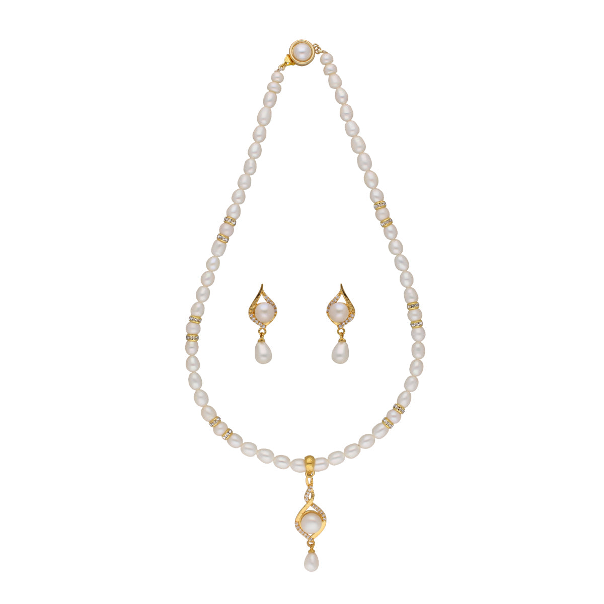 J Pearls Shine Pearl Set - Real Pearl Jewelry