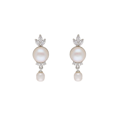 J Pearls Fashionable Pearl Pendant Set - Real Pearl Jewelry