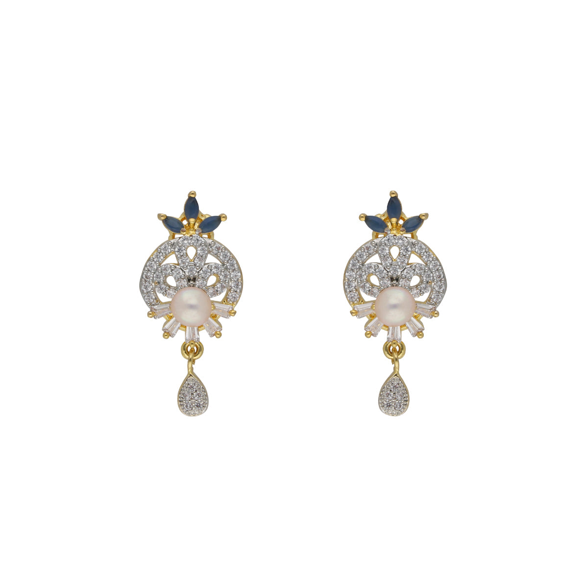 J Pearls Dakshita 1 Line Pearl Sets - Real Pearl Jewelry