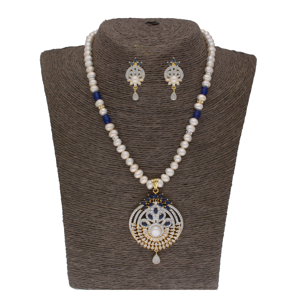 J Pearls Dakshita 1 Line Pearl Sets - Real Pearl Jewelry